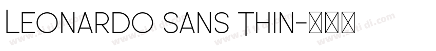 Leonardo Sans Thin字体转换
